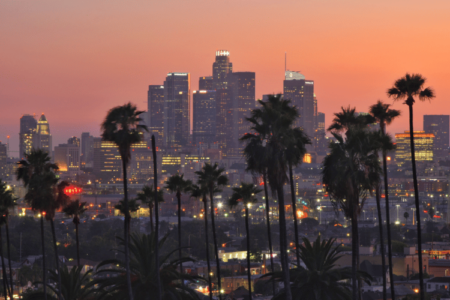 A sunset view in California